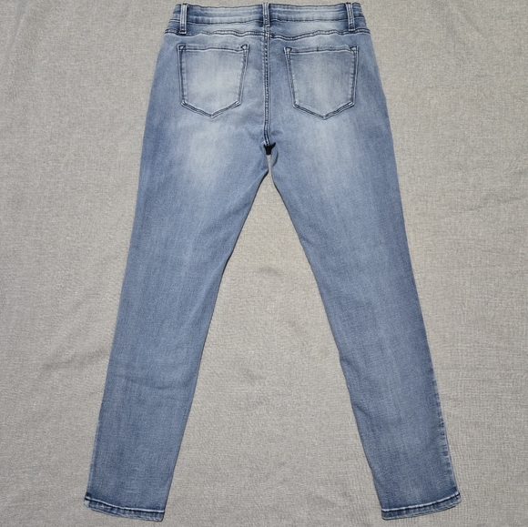 KanCan Jeans Light Blue Stretchy Skinny Jeans Distressed Faded Size W 13 / 30 - Picture 7 of 15